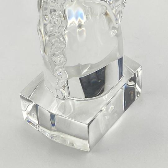 Steuben Crystal Horse Head Equestrian Paperweight (Designed by Sidney Waugh #7779) Vintage 1930s For Sale - Image 15 of 18