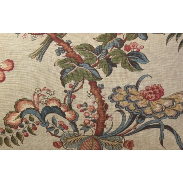 French Provincial Designer Lee Jofa Botanical Floral & Birds Feather/Down Pillow For Sale - Image 3 of 7