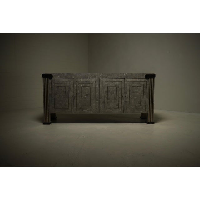 This sideboard by Maitland-Smith exemplifies the maximalist movement of the late 20th-century. The piece is entirely clad...