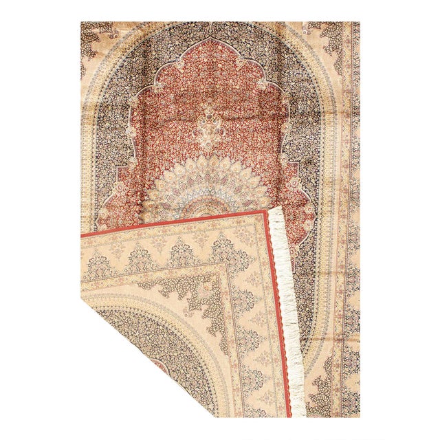 Traditional Pasargad DC Exquisite Design Paris Palace Fine Power Loom v. Silk Rug For Sale - Image 3 of 3