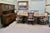 Arts and Crafts Oak Dining Room Suite, Table, Chairs and Dresser by Webber This is a very good quality set of Oak Dining...