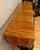Spectacular floating sideboard with waterfall zebrawood veneer, solid brass pulls and all oak panel inners in the drawers....
