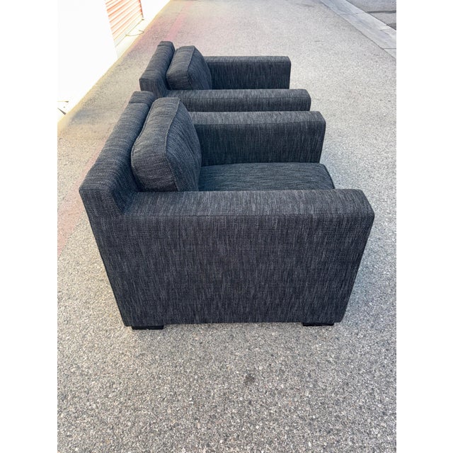 Contemporary Restoration Hardware Black Maxwell Chairs For Sale - Image 3 of 10