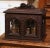 French 19th Century French Black Forest Walnut Cave À Liqueur With Gilt Crystal Service For Sale - Image 3 of 11