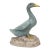 Chinese Mud Goose or Duck Sculpture With Glass Eyes, 9.25" Chalkware For Sale