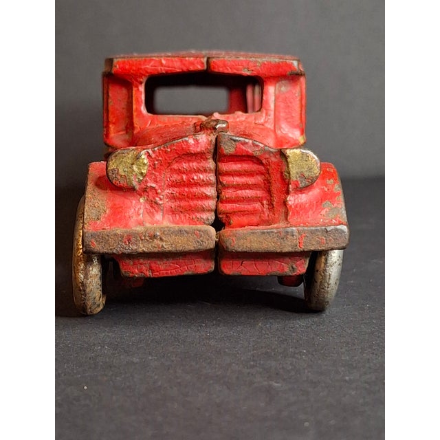 Red Antique Arcade Cast Iron Fageol Safety Bus 8" Red Vintage Toy Car Vehicle 1920s For Sale - Image 8 of 18