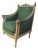 19th Century Antique French Louis XVI Bergere Chair For Sale