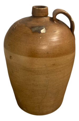 Antique Stoneware Salt Glazed Flagon, 1900