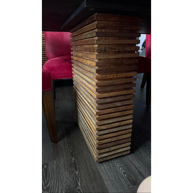 Wood Crate & Barrel Paloma II Reclaimed Wood Dining Table For Sale - Image 7 of 7