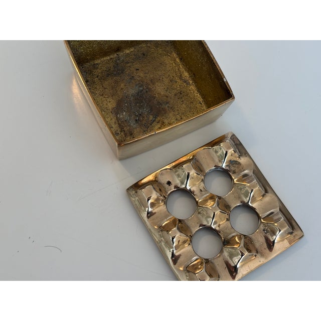 Vintage Ultima 15 Ashtray in Brass by Holger Bäckström and Bo Ljungberg, 1970s For Sale - Image 8 of 9