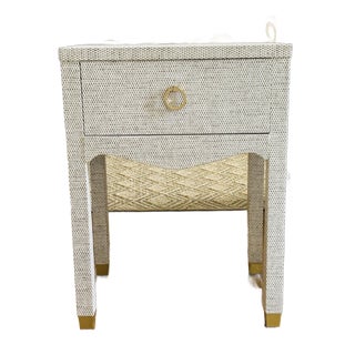 Thibaut Raffia Grasscloth Table For Sale