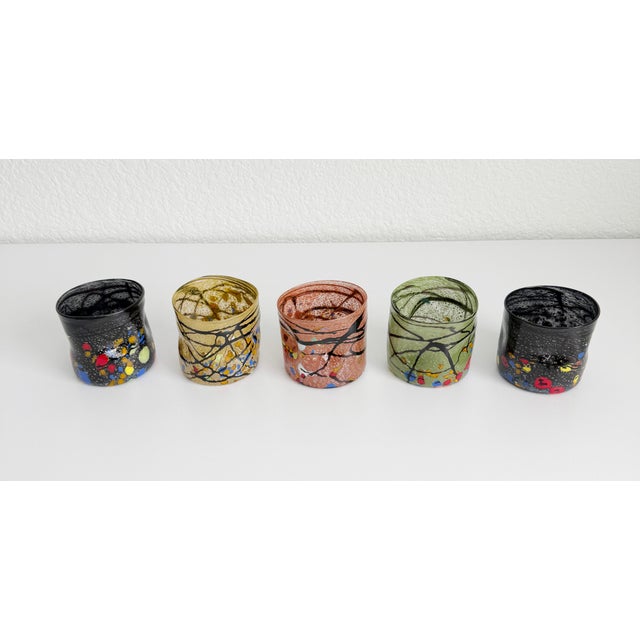 Murano Goto Style Tumblers - Set of Five For Sale - Image 11 of 13