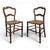 Antique Bedroom Chairs in Wood, 1800s, Set of 2 For Sale - Image 6 of 6