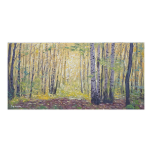 Original Oil Painting on Canvas, Aspen Woods