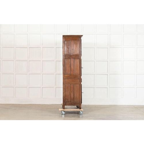 Wood Large 18th Century French Oak Housekeepers Cupboard, 1760s For Sale - Image 7 of 18