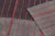 Textile Rug & Kilim’s Contemporary India Dhurrie Rug in Gray and Red Geometric Stripes For Sale - Image 7 of 9