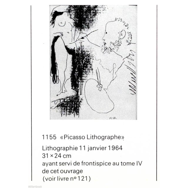 Pablo Picasso "The Artist and His Model" Pablo Picasso Original Lithograph For Sale - Image 4 of 6