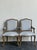Add timeless French elegance to your home with this pair of vintage Louis XV style armchairs, masterfully crafted from...