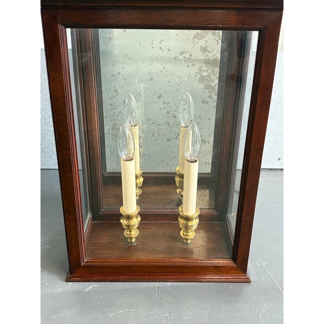 Vintage Large Gold Leaf Pagoda Lantern Wall Lights- A Pair For Sale - Image 12 of 12