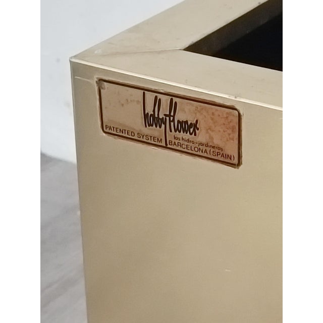 Black Brass Planter by Hobby Flowers, ​​1990s For Sale - Image 8 of 10