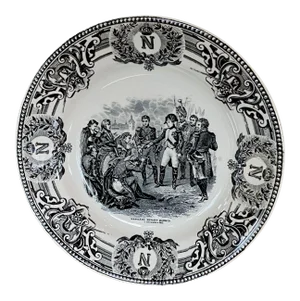19th Century Boch Freres Napoleonic Plate