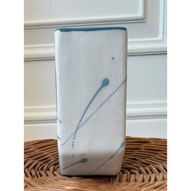 Ettore Sottsass Vintage 1983 Signed Ceramic Postmodern Pop Art Vase For Sale - Image 4 of 17