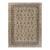 1900s Beige Paisley Floral Room Size Antique Knotted Wool Indian Agra Carpet Rug For Sale
