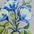 Contemporary Original Framed Oil Acrylic Botanical Painting, Organic Boho Art Floral Wall Art, 13" X 13" by Tatiana Duperault For Sale - Image 3 of 4