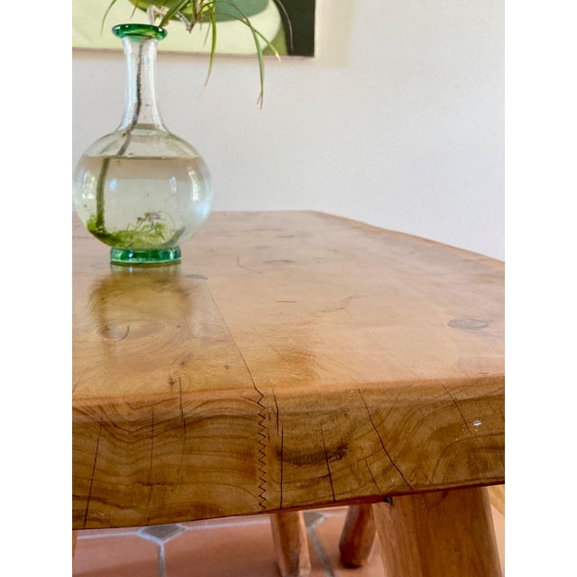 1960s Brutalist Table and Benches Set, 1950s, Set of 3 For Sale - Image 5 of 9