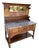 Late 1800s Edwardian Washbasin Sideboard With Marble Top For Sale
