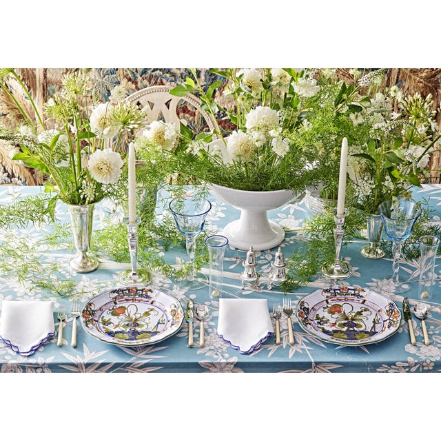 Blue Carnation Dinner Plate For Sale In San Francisco - Image 6 of 6