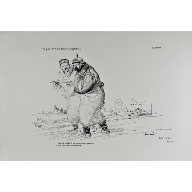 Jean Louis Forain, Ils Parlent de nNotre Emprunt For Sale - Image 4 of 4