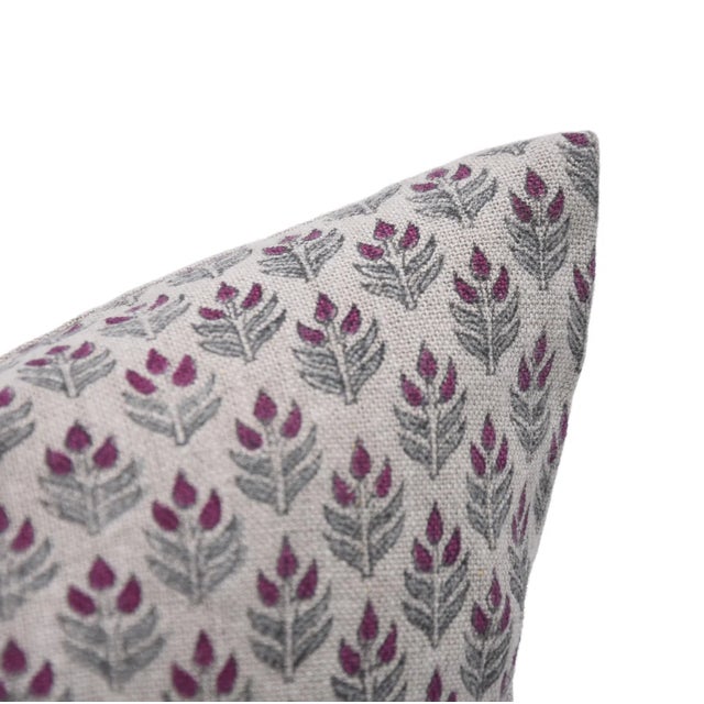 Modern Fabdivine Decorative Cushion Cover 20x20 Inch Block Printed Home Accent- Alia For Sale - Image 3 of 6