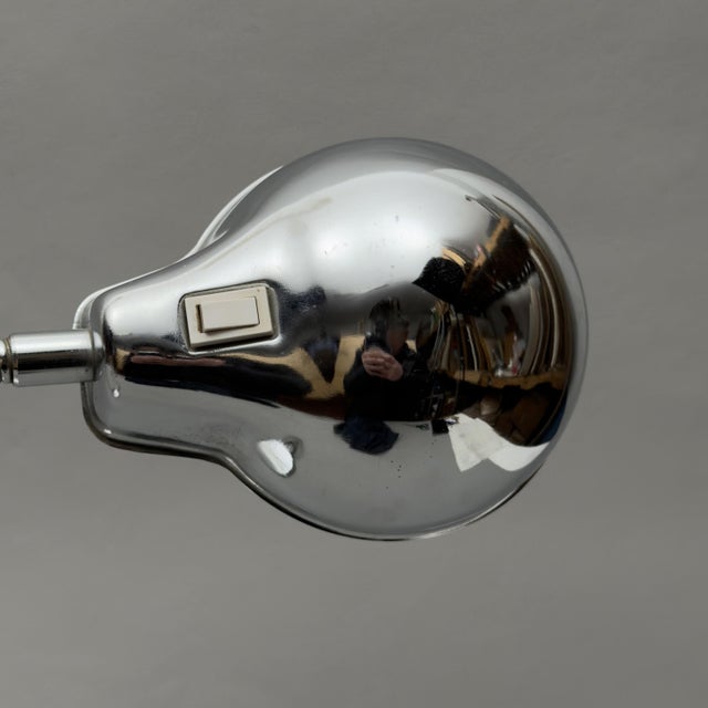 Space Age Chrome Table Lamp with Articulated Arm, 1960s For Sale - Image 6 of 13