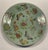 19th century Chinese celadon families rose 10 inch porcelain plate. Probably from Canton. Blue Chinese character mark on...