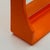 Glass Orange Plastic Wall Mirror with Integrated Shelf, 1970s For Sale - Image 7 of 12