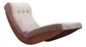 Mid Century Upholstered Lounge Chair in the Style of Adrian Pearsall