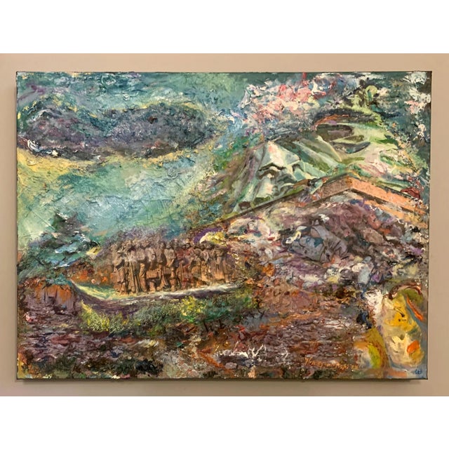 Textile "Liberty", Contemporary, Abstract, Oil Paintings, by Van Ness For Sale - Image 7 of 7