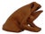 Handmade Leather Frog from Deru Wiesbaden, Germany, 1960s For Sale