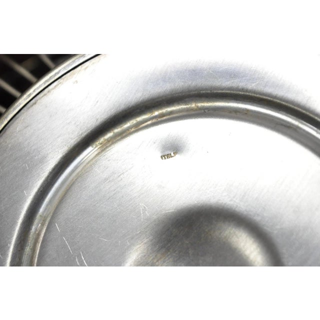 Vintage Mid Century Modern Eales Italy Silver Plated Wire Fruit Bread Basket For Sale - Image 9 of 10