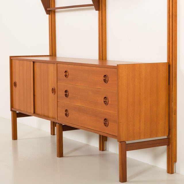 Scandinavian Free Standing Wall Unit by Sven Andersen, Norway, 1960s For Sale - Image 9 of 18