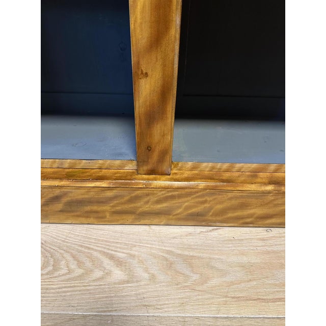 Large Satinwood Open Bookcase For Sale - Image 4 of 11