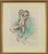 Sandro Chia, Reclined Man, 1984, Pencil and Pastel on Paper For Sale