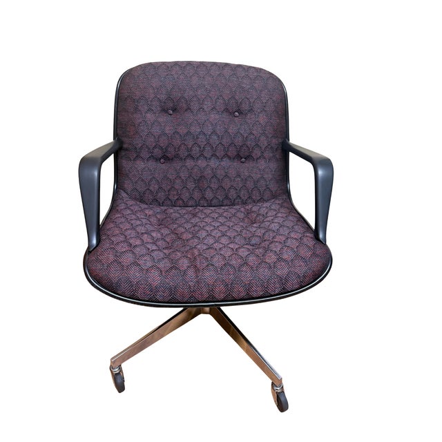 Steelcase Set of 4 Vintage Mid-Century Modern Steelcase “Pollock” Swivel Chairs For Sale - Image 4 of 12