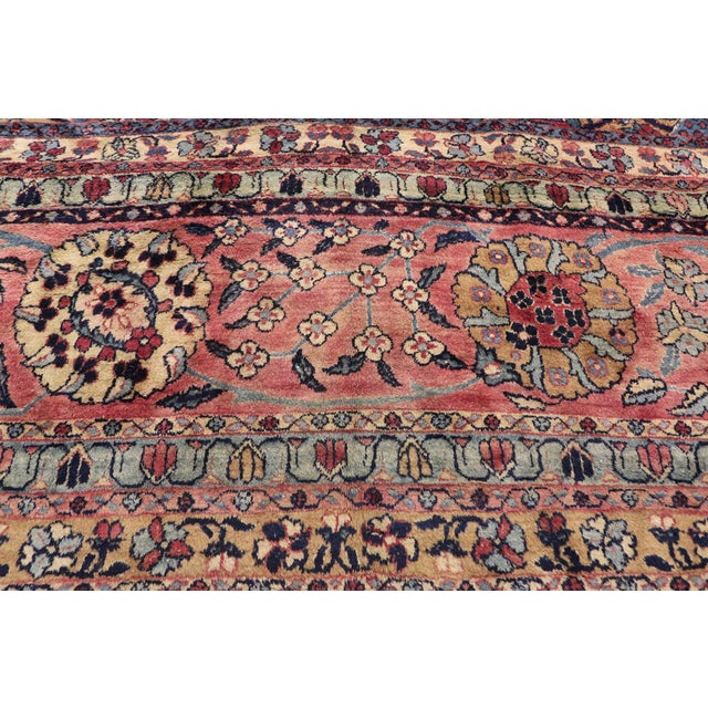 Textile Antique Persian Kerman Rug, 11'03 X 23'06 For Sale - Image 7 of 11