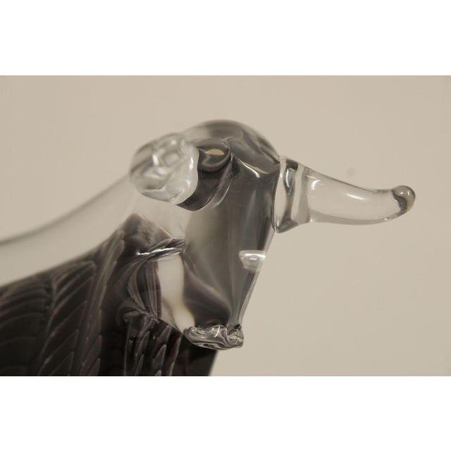 F.M. Konstglas Glass Bull Sculpture For Sale - Image 14 of 18