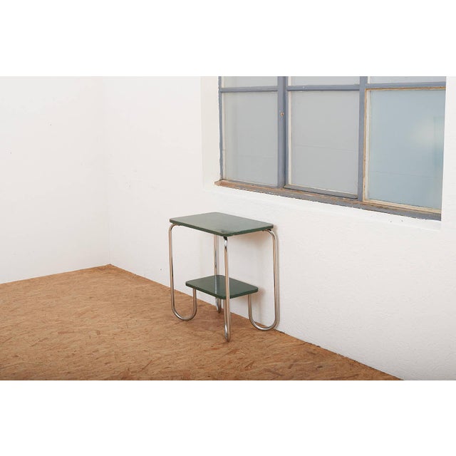 Steel Tube Console in Chrome-Plated Steel Tube and Plywood For Sale - Image 14 of 16