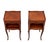 Wood Antique Nightstands in Wood and Nutwood, France, 1950s, Set of 2 For Sale - Image 7 of 12