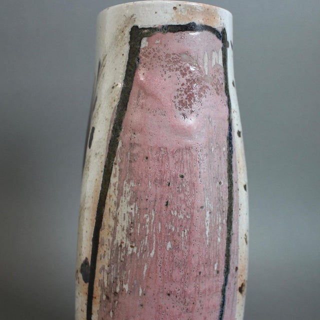 Vintage French Ceramic Flower Vase, 1990s For Sale - Image 15 of 18