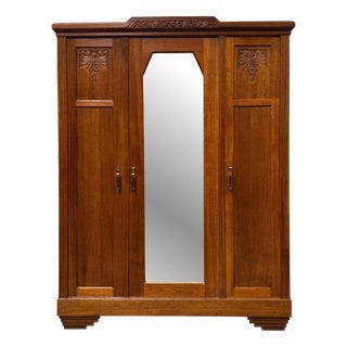Art Deco Wardrobe, 1930s For Sale
